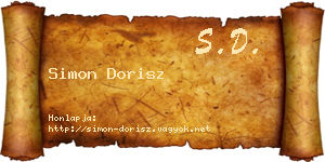 Simon Dorisz névjegykártya
